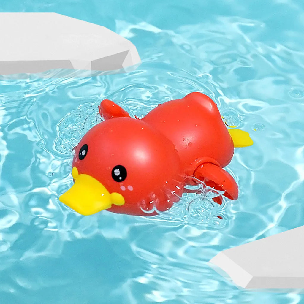 Baby Bath Toys Kids Swimming Clockwork Dolls Play Water Fun Bathing Cute Funny Children Bathroom Shower Bathtub Animals Toy Econic Blanks